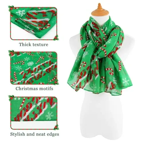 E-Clover Fashion Scarf for Women Lightweight Scarves Shawl Wrap for Spring/Summer Winter - 10