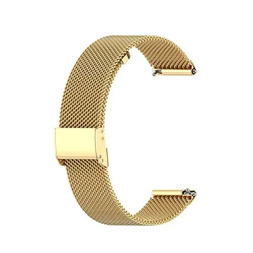 E ECSEM Metal Bands Compatible for TOZO S6/S5/S3 Women Men Stainless Steel Mesh Adjustable Watch Strap Replacement Wristband for TOZO S6 S5 S3 Smart Watch Accessories - 4