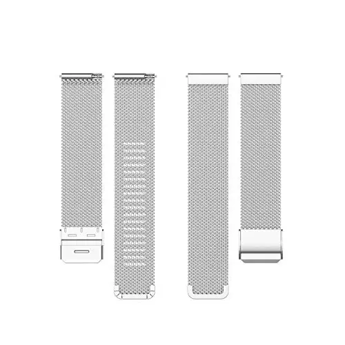 E ECSEM Metal Bands Compatible for TOZO S6/S5/S3 Women Men Stainless Steel Mesh Adjustable Watch Strap Replacement Wristband for TOZO S6 S5 S3 Smart Watch Accessories - 3
