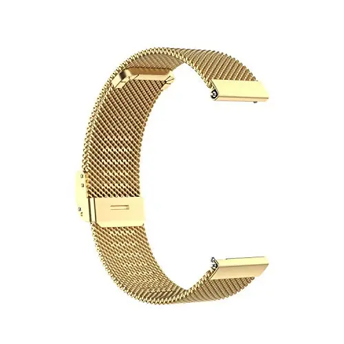 E ECSEM Metal Bands Compatible for TOZO S6/S5/S3 Women Men Stainless Steel Mesh Adjustable Watch Strap Replacement Wristband for TOZO S6 S5 S3 Smart Watch Accessories - 5