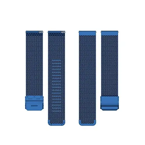 E ECSEM Metal Bands Compatible for TOZO S6/S5/S3 Women Men Stainless Steel Mesh Adjustable Watch Strap Replacement Wristband for TOZO S6 S5 S3 Smart Watch Accessories - E (1)