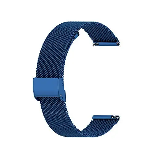 E ECSEM Metal Bands Compatible for TOZO S6/S5/S3 Women Men Stainless Steel Mesh Adjustable Watch Strap Replacement Wristband for TOZO S6 S5 S3 Smart Watch Accessories - 4