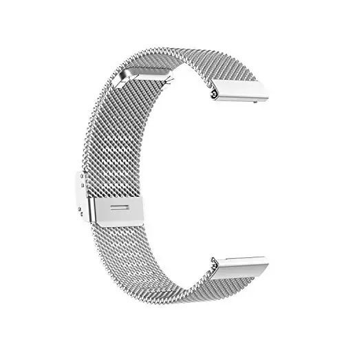 E ECSEM Металлические браслеты, совместимые с TOZO S6/S5/S3 Женские мужские регулируемые сетчатые ремешки из нержавеющей стали для замены браслета для умных часов TOZO S6 S5 S3 - 5