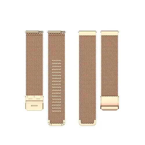 E ECSEM Metal Bands Compatible for TOZO S6/S5/S3 Women Men Stainless Steel Mesh Adjustable Watch Strap Replacement Wristband for TOZO S6 S5 S3 Smart Watch Accessories - 3