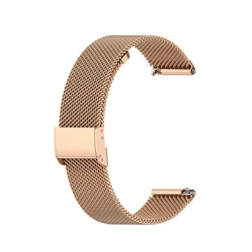E ECSEM Metal Bands Compatible for TOZO S6/S5/S3 Women Men Stainless Steel Mesh Adjustable Watch Strap Replacement Wristband for TOZO S6 S5 S3 Smart Watch Accessories - 4