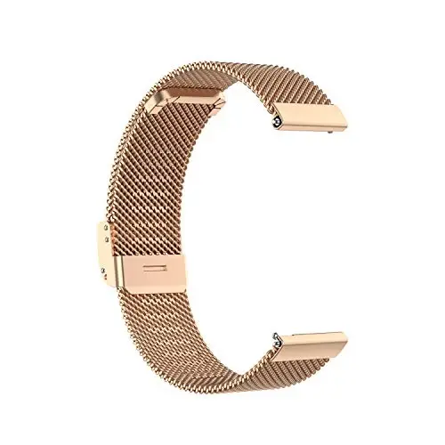 E ECSEM Metal Bands Compatible for TOZO S6/S5/S3 Women Men Stainless Steel Mesh Adjustable Watch Strap Replacement Wristband for TOZO S6 S5 S3 Smart Watch Accessories - 5