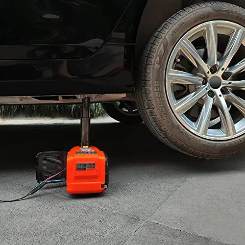 E-HEELP Electric Car Jack Kit 5 Ton 12V with Inflator, 6.1-17.7 in Lift | Portable Setup for SUVs, Sedans and MPVs; Suited to Tire Changes, Garage Repair and Emergency Lifting - 5