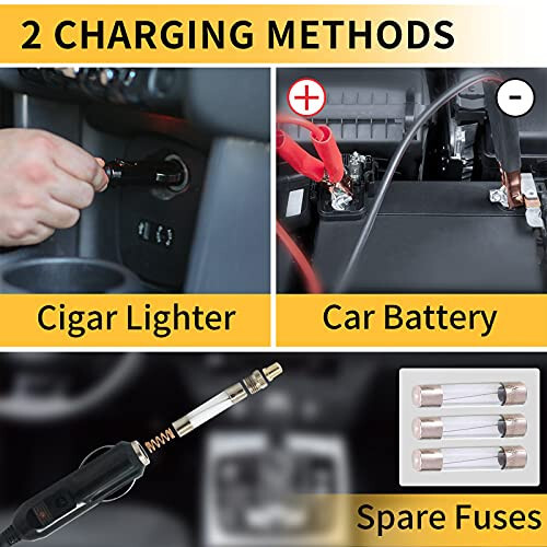 E-HEELP Electric Scissor Car Jack - SUV, Sedan & Tire Changing uchun zarbli kalit bilan 3 Ton 12V - 4