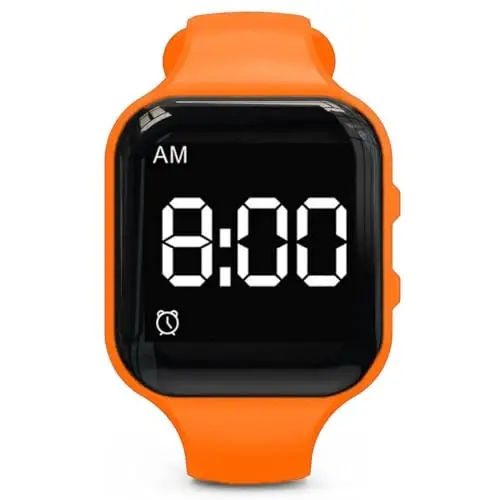 e-vibra Vibrating Alarm Watch Water Resistant Wake Up Wristband Silent Medical Reminder Watch - with Timer and 15 Daily Alarms - E-VIBRA