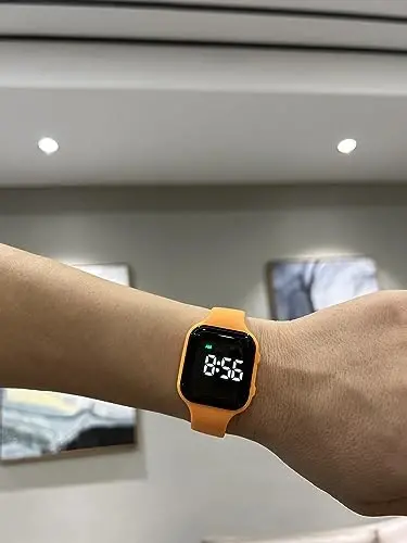 e-vibra Vibrating Alarm Watch Water Resistant Wake Up Wristband Silent Pill Reminder Watch - with Timer and 15 Daily Alarms - E-VIBRA (1)