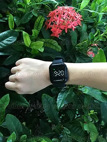 e-vibra Vibrating Alarm Watch Water Resistant Wake Up Wristband Silent Medical Reminder Watch - with Timer and 15 Daily Alarms - 2