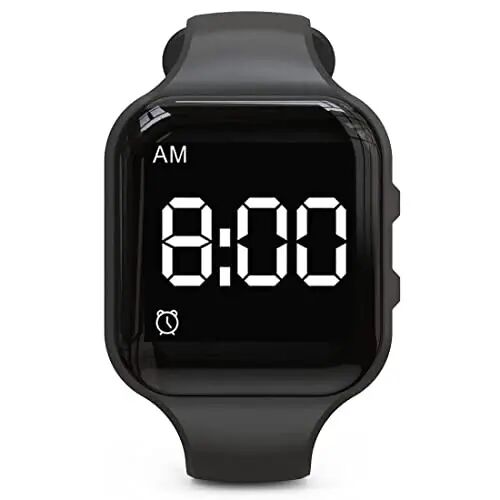 e-vibra Vibrating Alarm Watch Water Resistant Wake Up Wristband Silent Pill Reminder Watch - with Timer and 15 Daily Alarms 