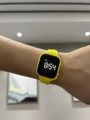 e-vibra Vibrating Alarm Watch - Waterproof, Silent, Medical Reminder Watch with Timer and 15 Daily Alarms (Yellow) 