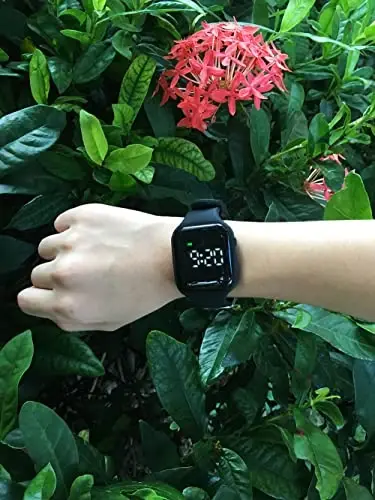 e-vibra Vibrating Alarm Watch Water Resistant Wake Up Wristband Silent Medical Reminder Watch - with Timer and 15 Daily Alarms - 1