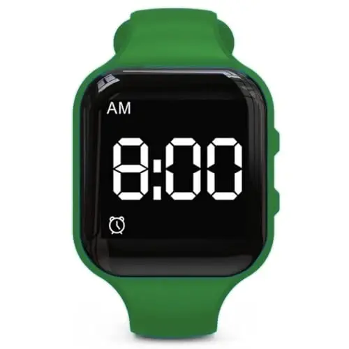 e-vibra Vibrating Alarm Watch Water Resistant Wake Up Wristband Silent Medical Reminder Watch - with Timer and 15 Daily Alarms 
