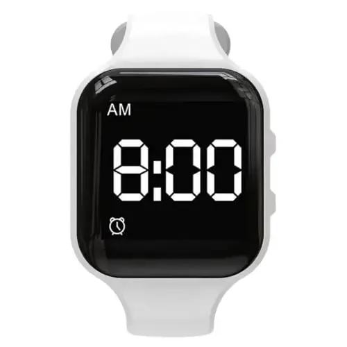 e-vibra Vibrating Alarm Watch Water Resistant Wake Up Wristband Silent Medical Reminder Watch - with Timer and 15 Daily Alarms 