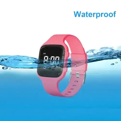 e-vibra Vibrating Alarm Watch Water Resistant Wake Up Wristband Silent Medical Reminder Watch - with Timer and 15 Daily Alarms - 4