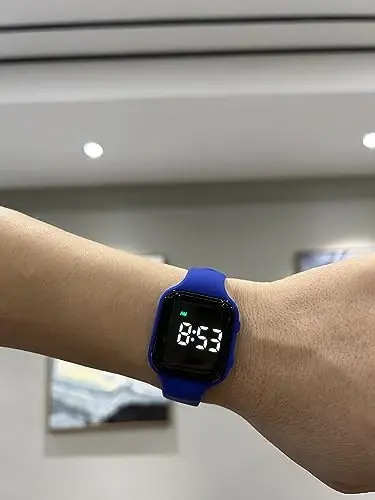 e-vibra Vibratsiyali signal soat Suvga chidamli Uyg'otuvchi bilaguzuk Jim tibbiy eslatuvchi soat - Taymer va 15 ta kunlik signal bilan - 2