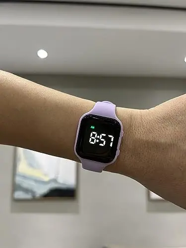 e-vibra Vibratsiyali Signal Soati Suvga chidamli Uyg'otuvchi Bilaguzuk Ovozsiz Tibbiy Eslatma Soati - Taymer va 15 kunlik Signal bilan - 2