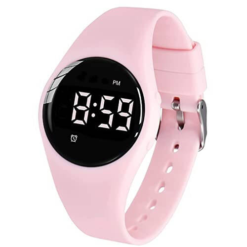 e-vibra Water Resistant Vibrating Alarm Watch Silent Medical Reminder Watch - with Timer and 15 Daily Alarms (Pink) - 1