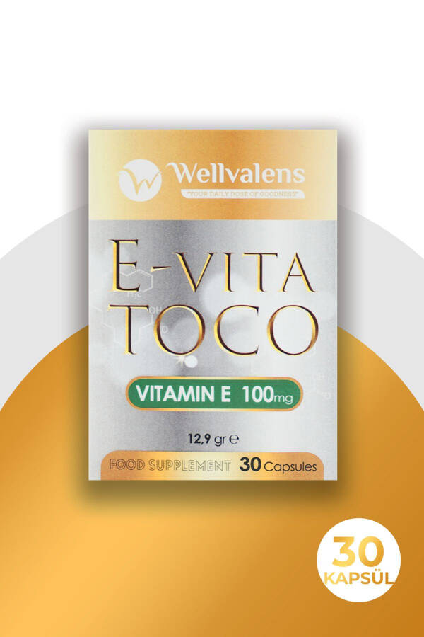 E-vita Toco (Vitamin E Acetate 100mg) 30 Capsules - 3