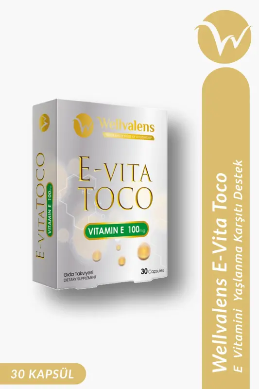 E-vita Toco (Vitamin E Acetate 100mg) 30 Capsules - 1