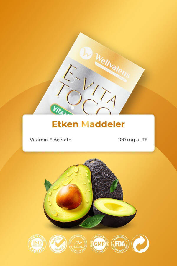 E-vita Toco (Vitamin E Asetat 100mg) 30 Kapsül - 2