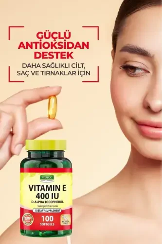 E Vitamini 100 Kapsül Vitamin E 400ıu - VITAPOL (1)