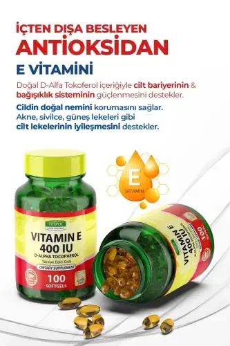 E Vitamini 268 Mg 100 Kapsula 400 Birlik Yurdavit - 3