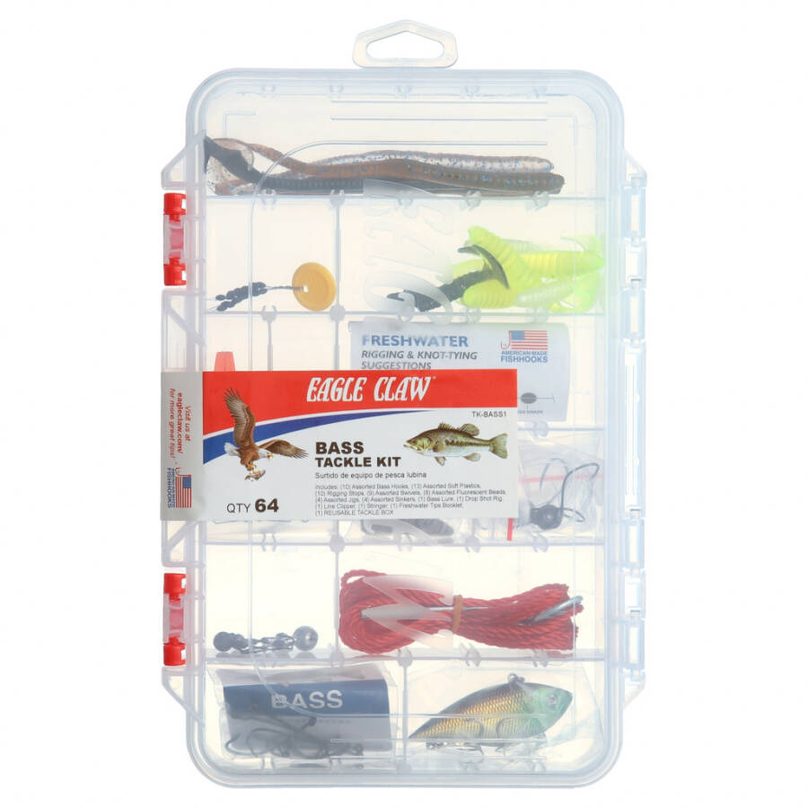 Eagle Claw Bass Tackle Kit 55 dona - 12