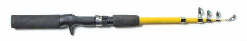 Eagle Claw Pack-IT Telescopic Spincast Rod, 1 Piece (Yellow, 5-Feet 6-Inch) - 1