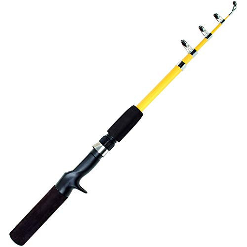 Eagle Claw Pack-IT Telescopic Spincast Rod, 1 Piece (Yellow, 5-Feet 6-Inch) - 2