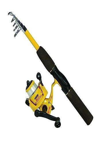 Eagle Claw PK56TS Pack-It Spin Combo Telescopic Rod (1 Piece), Yellow, 5-Feet 6-Inch - 8