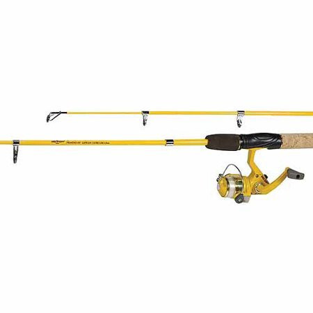 Eagle Claw PK56TS Pack-It Spin Combo Telescopic Rod (1 Piece), Yellow, 5-Feet 6-Inch - 3