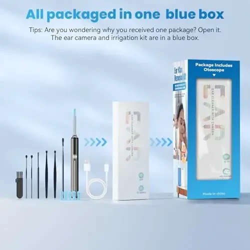 Ear Wax Removal - Ear Cleaner - Ear Camera - FSA HSA Eligible - Ear Wax Removal Kit - Ear Wax Removal Tool Camera - 1080HD Effective for Cleaning Ear Wax Build-Up - WEUANY (1)