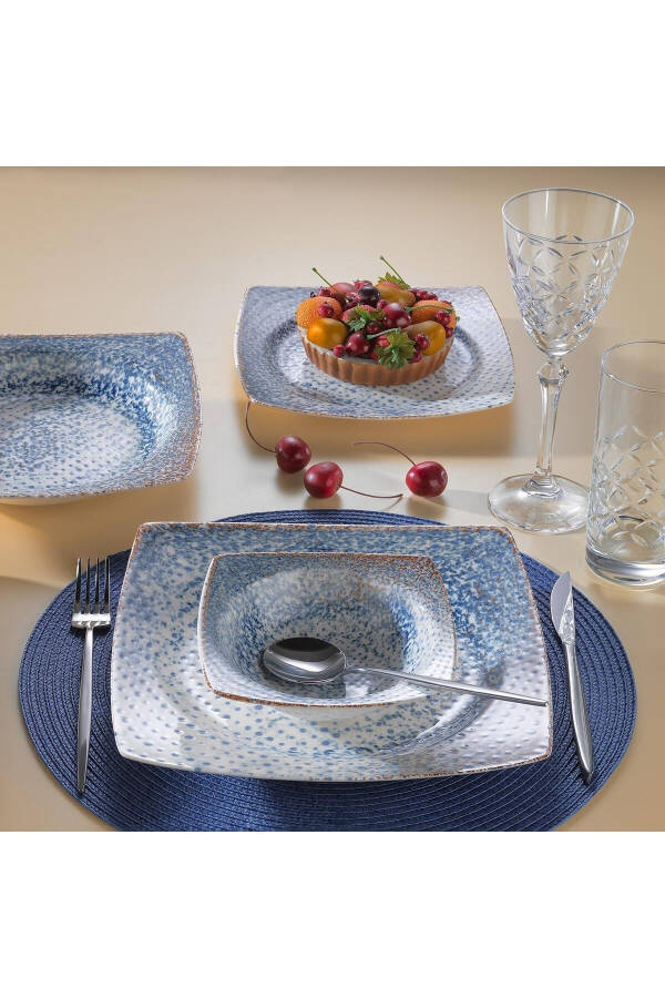 Earth 24 Piece Dinner Set Blue - 1