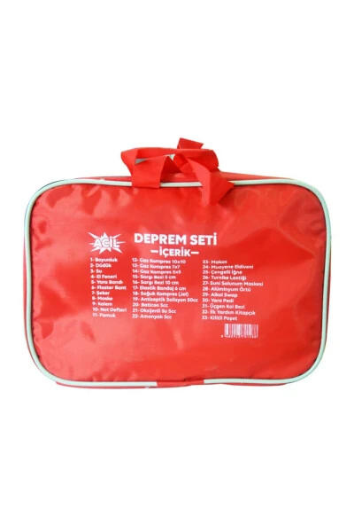 Earthquake, First Aid Kit And Bag - 4