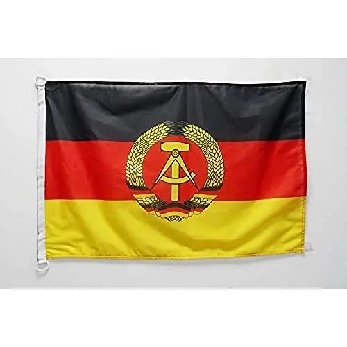 East Germany NAUTICAL Flag 18'' x 12'' - German RDA flags 30 x 45 cm. - Banner 12x18 in for boat - AZ FLAG 
