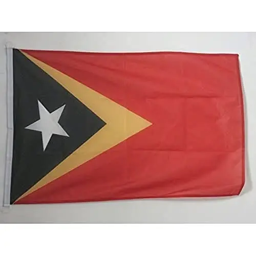 East Timor NAUTICAL Flag 18'' x 12'' - East Timorese flags 30 x 45 cm. - Banner 12x18 in for boat - AZ FLAG 
