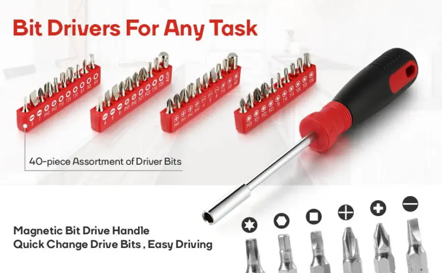 Eastvolt, Chrome Vanadium Finish Portable Tool Set, 248 Piece - 6