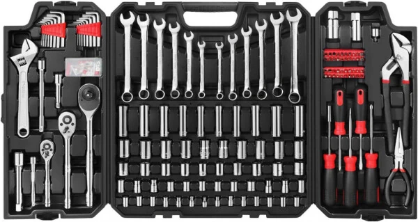 Eastvolt, Chrome Vanadium Finish Portable Tool Set, 248 Piece - 12