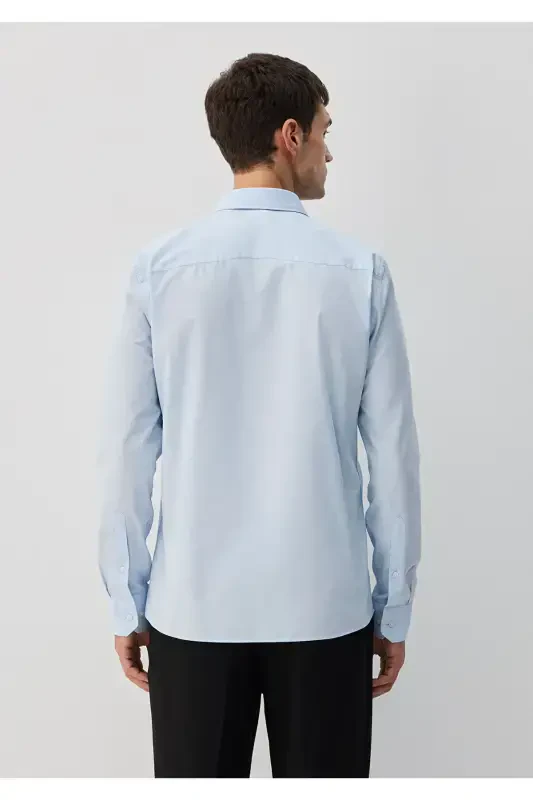 Easy Iron Blue Shirt Slim Fit - 4