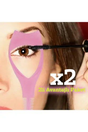 Easy Mascara Eyelash Curler Applicator 1 PIECE-2 in 1 - 1