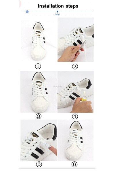 EASY-TO-USE MAGNETIC SHOELACE FOR CHILDREN WHITE COLOR - 8