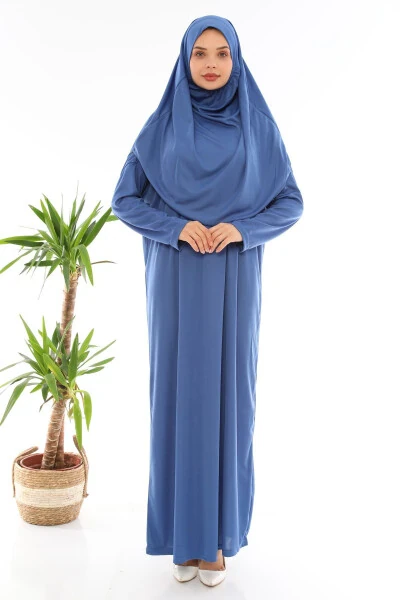 Easy Wear Abaya Indigo Blue - MEDIPEK