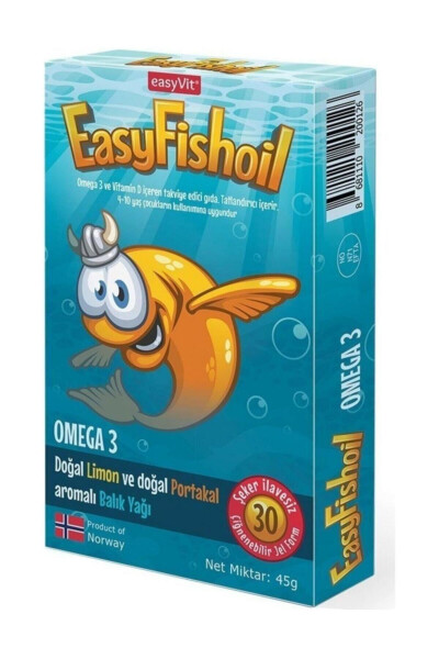 Easyfishoil Omega 3 Chaynaladigan 30 dona Jel - 7