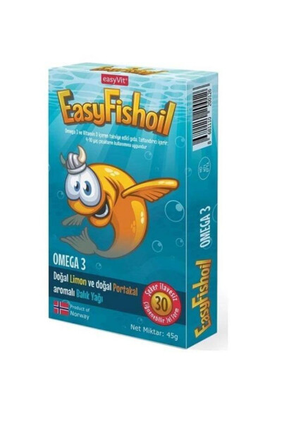 Easyfishoil Omega 3 Chaynaladigan 30 dona Jel - 3