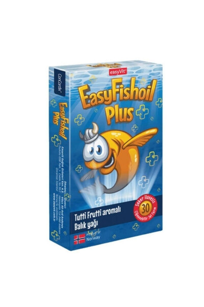 Easyfishoil Plus Baliq Yog'i Tutti Frutti Xushbo'y 30 Ta'mli Jel - 3