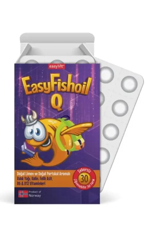Easyfishoil Q 30 Çiğneme Tableti - 1