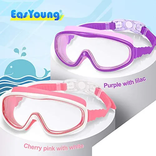 EasYoung 2-Pack bolalar uchun suzish ko'zoynaklari, 3-15 yoshdagi bolalar uchun keng ko'rishli suzish ko'zoynaklari - Modazone (1)